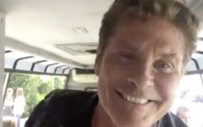 David Surprises The TMZ Celebrity Tour!