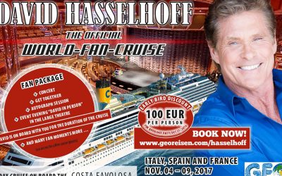 David Hasselhoff World Fan Cruise November 4-9 2017 – Book Early & Save!