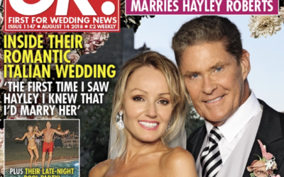 David And Hayley’s Wedding In OK Magazine – On Stands Now!