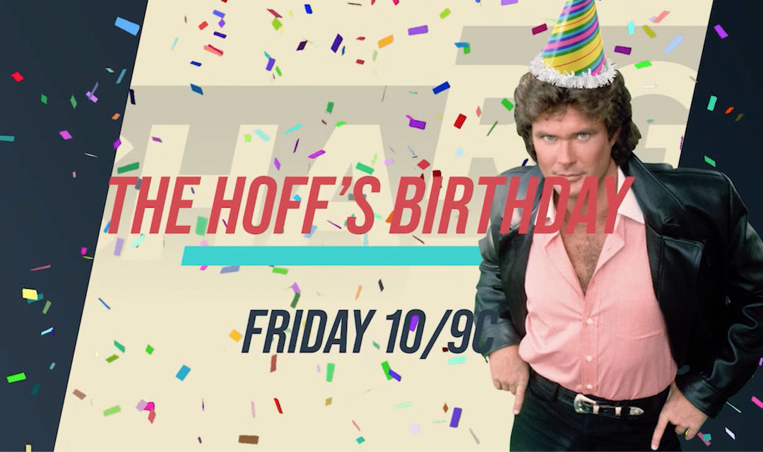 Charge TV Knight Rider Hoff Birthday Marathon Friday July 17th!